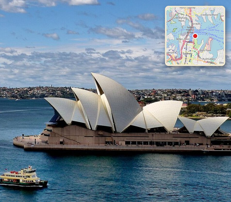 A Waldo reveal: the Sydney Opera House, where Waldo hid in a round on October 5, with the pin on Waldo's map.